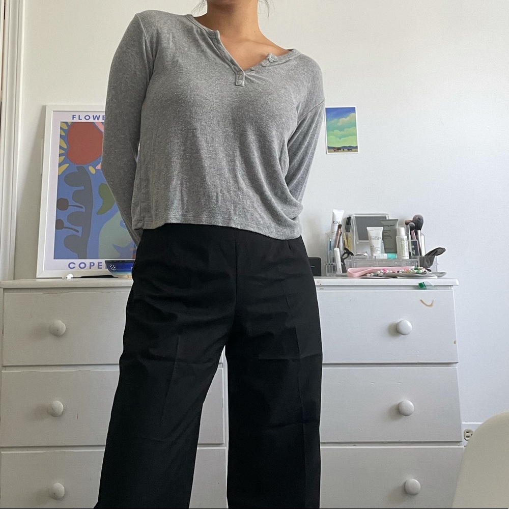 Brandy Melville Grey Henley